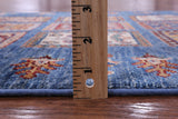 Blue Garden Design Persian Handmade Wool Runner Rug - 2' 8" X 9' 3" - Golden Nile