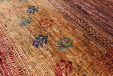 Tribal Persian Gabbeh Hand Knotted Wool Runner Rug - 2' 9" X 9' 5" - Golden Nile
