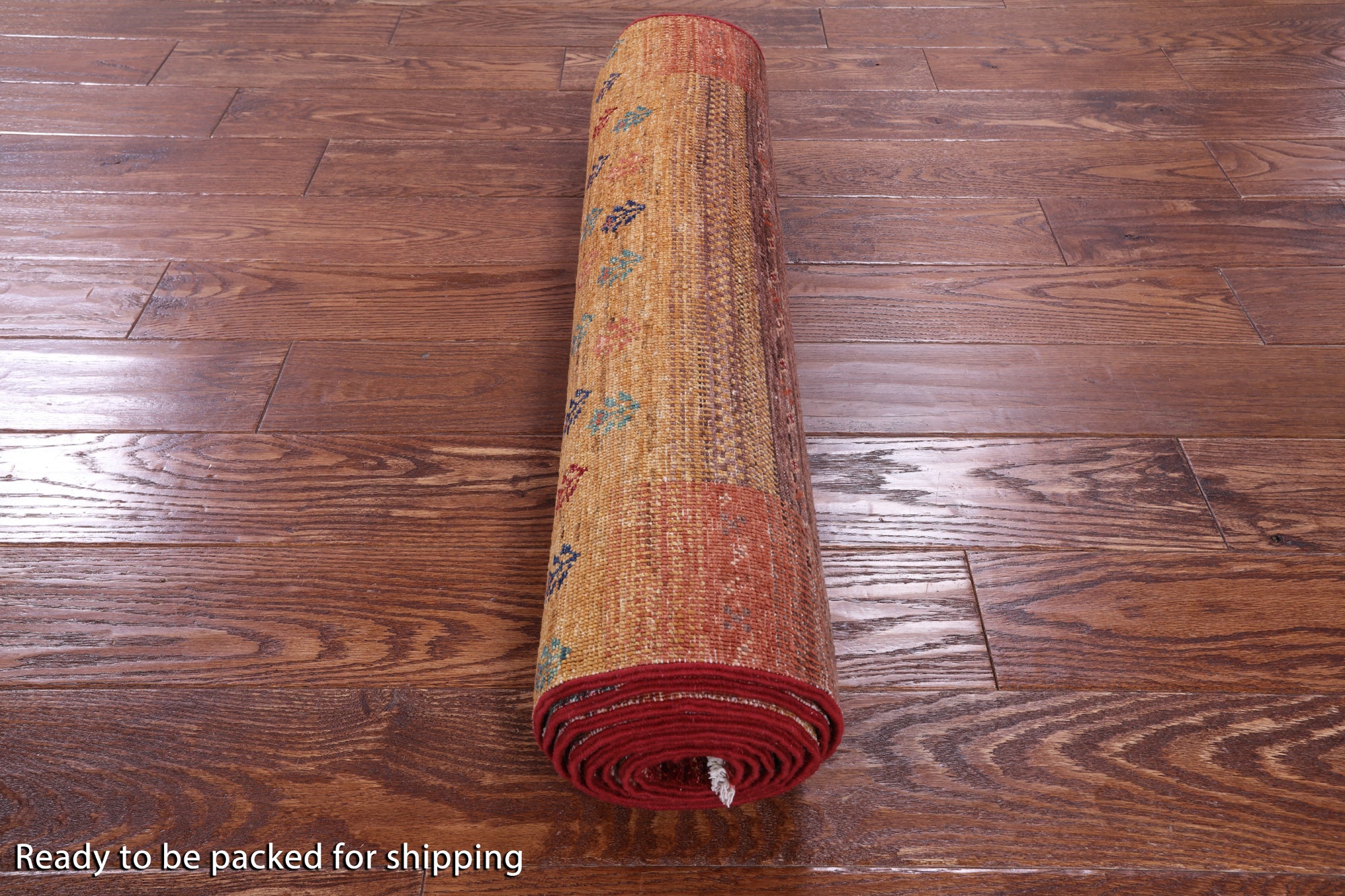 Tribal Persian Gabbeh Hand Knotted Wool Runner Rug - 2' 9" X 9' 5" - Golden Nile
