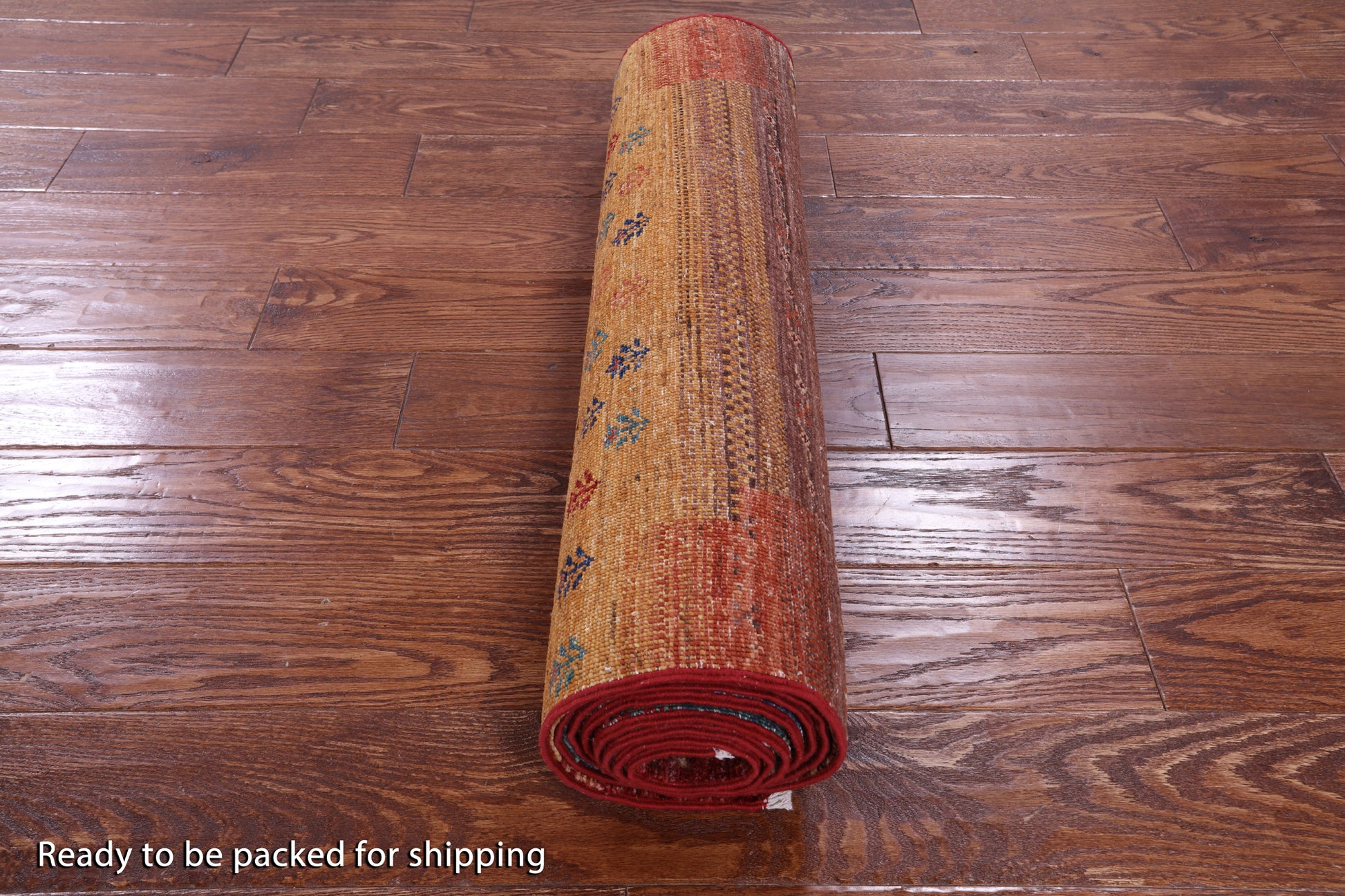 Tribal Persian Gabbeh Handmade Wool Runner Rug - 2' 8" X 9' 5" - Golden Nile