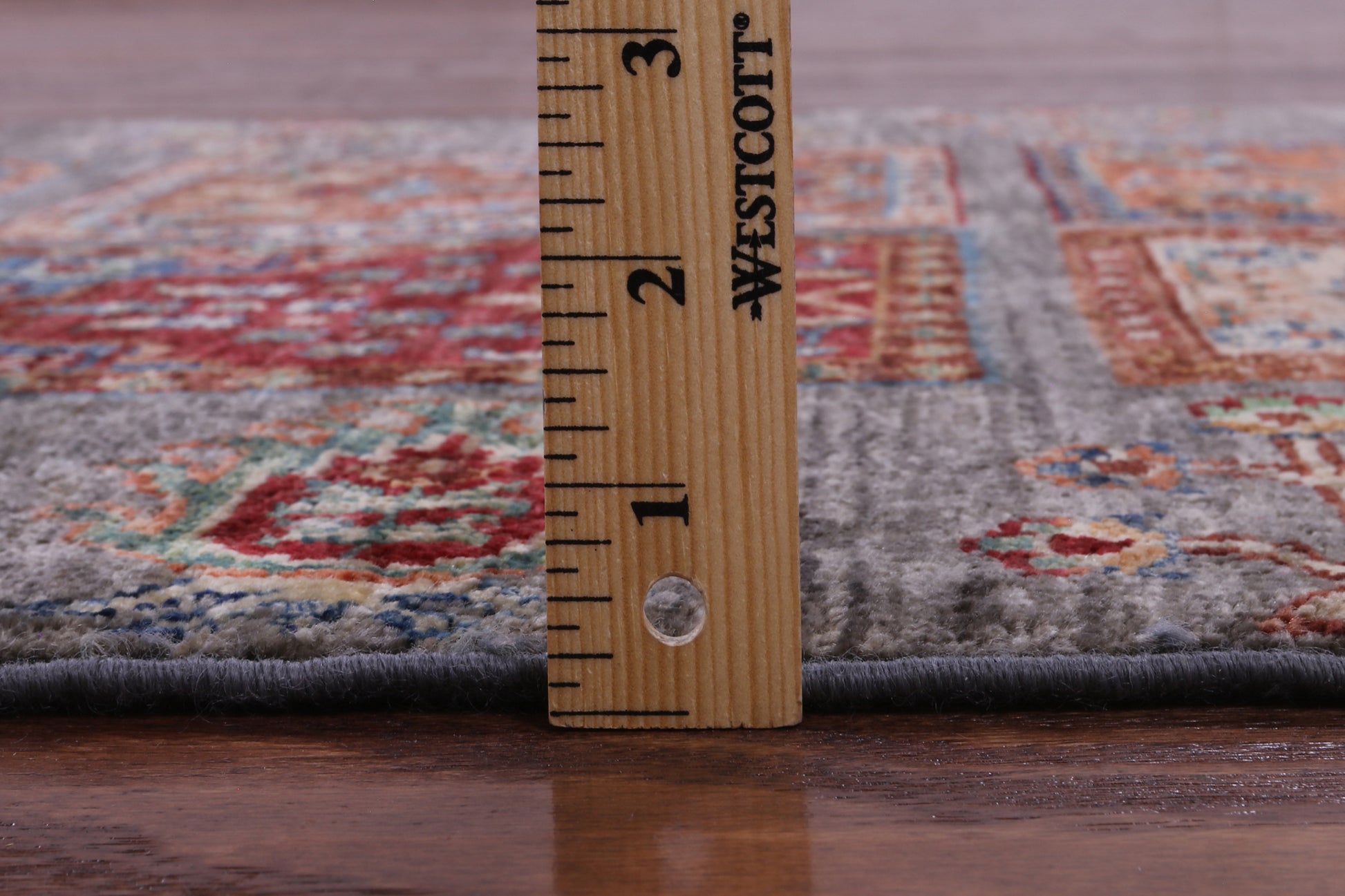 Garden Design Persian Hand Knotted Wool Runner Rug - 2' 7" X 8' 9" - Golden Nile