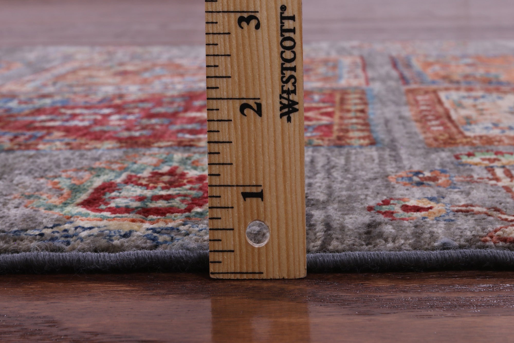 Garden Design Persian Hand Knotted Wool Runner Rug - 2' 7" X 8' 9" - Golden Nile
