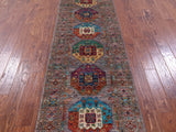 Turkmen Ersari Hand Knotted Wool Runner Rug - 2' 9" X 9' 3" - Golden Nile