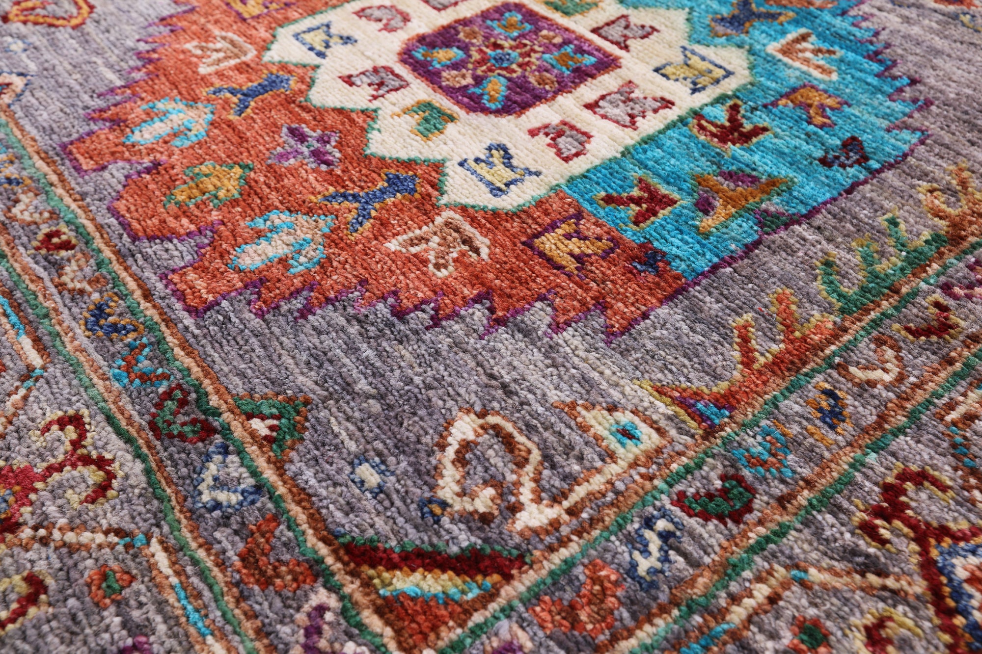 Turkmen Ersari Hand Knotted Wool Runner Rug - 2' 9" X 9' 3" - Golden Nile
