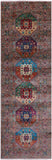 Turkmen Ersari Hand Knotted Wool Runner Rug - 2' 9" X 9' 0" - Golden Nile