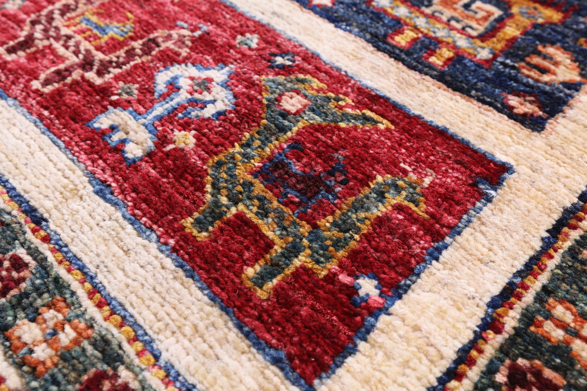 Tribal Persian Gabbeh Handmade Wool Runner Rug - 2' 8" X 8' 10" - Golden Nile