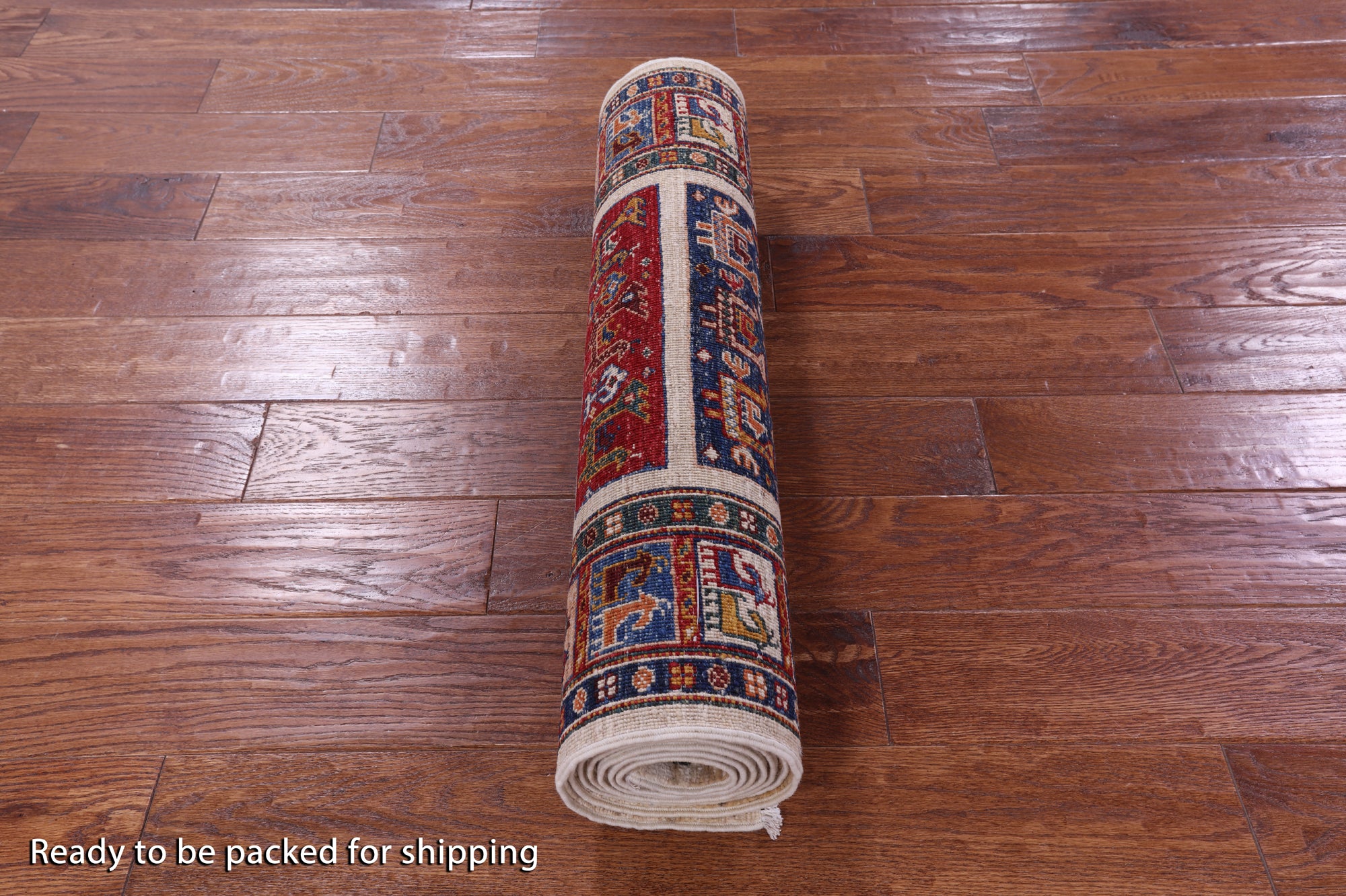 Tribal Persian Gabbeh Hand Knotted Wool Rug - 2' 7" X 8' 9" - Golden Nile