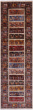 Tribal Persian Gabbeh Hand Knotted Wool Rug - 2' 7" X 8' 9" - Golden Nile
