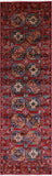 Red Turkmen Ersari Hand Knotted Wool Runner Rug - 2' 8" X 8' 9" - Golden Nile