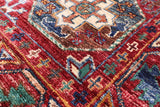 Red Turkmen Ersari Hand Knotted Wool Runner Rug - 2' 8" X 8' 9" - Golden Nile