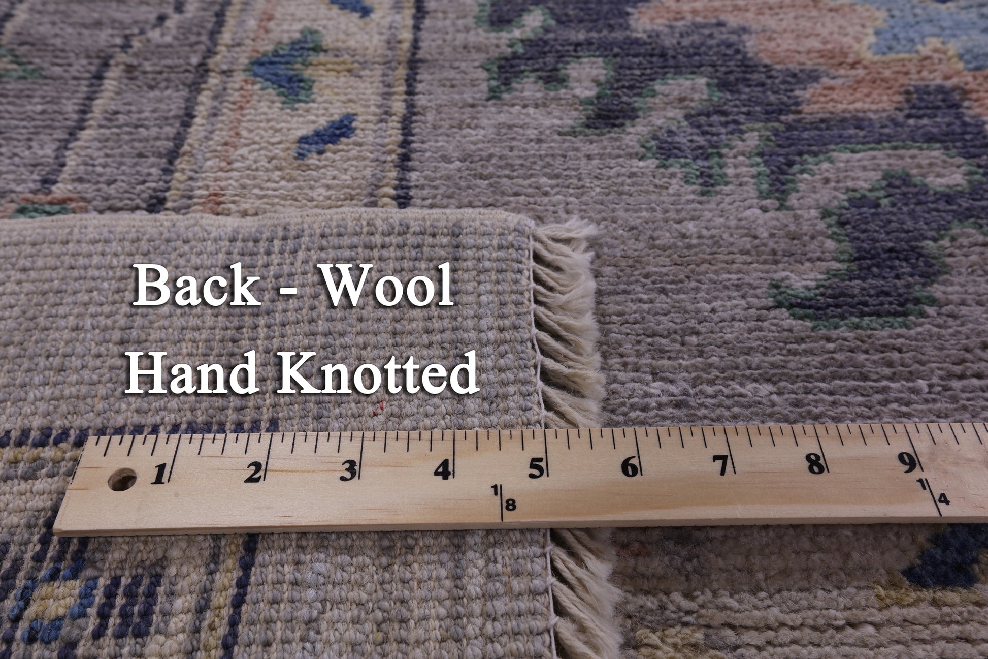 Grey Turkish Oushak Hand Knotted Wool on Wool Rug - 10' 0" X 12' 11" - Golden Nile