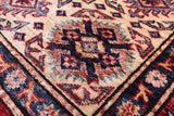 Blue Super Kazak Hand Knotted Wool Rug - 8' 2" X 9' 9" - Golden Nile