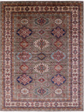 Super Kazak Hand Knotted Wool Rug - 9' 3" X 11' 11" - Golden Nile