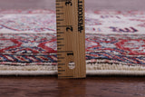 Ivory Super Kazak Hand Knotted Wool Runner Rug - 2' 8" X 9' 5" - Golden Nile