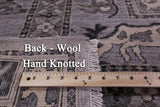 Grey Antiqued Pazyryk Historical Design Hand Knotted Wool Rug - 9' 0" X 12' 0" - Golden Nile