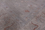 Grey Turkish Oushak Handmade Wool Rug - 8' 2" X 9' 10" - Golden Nile