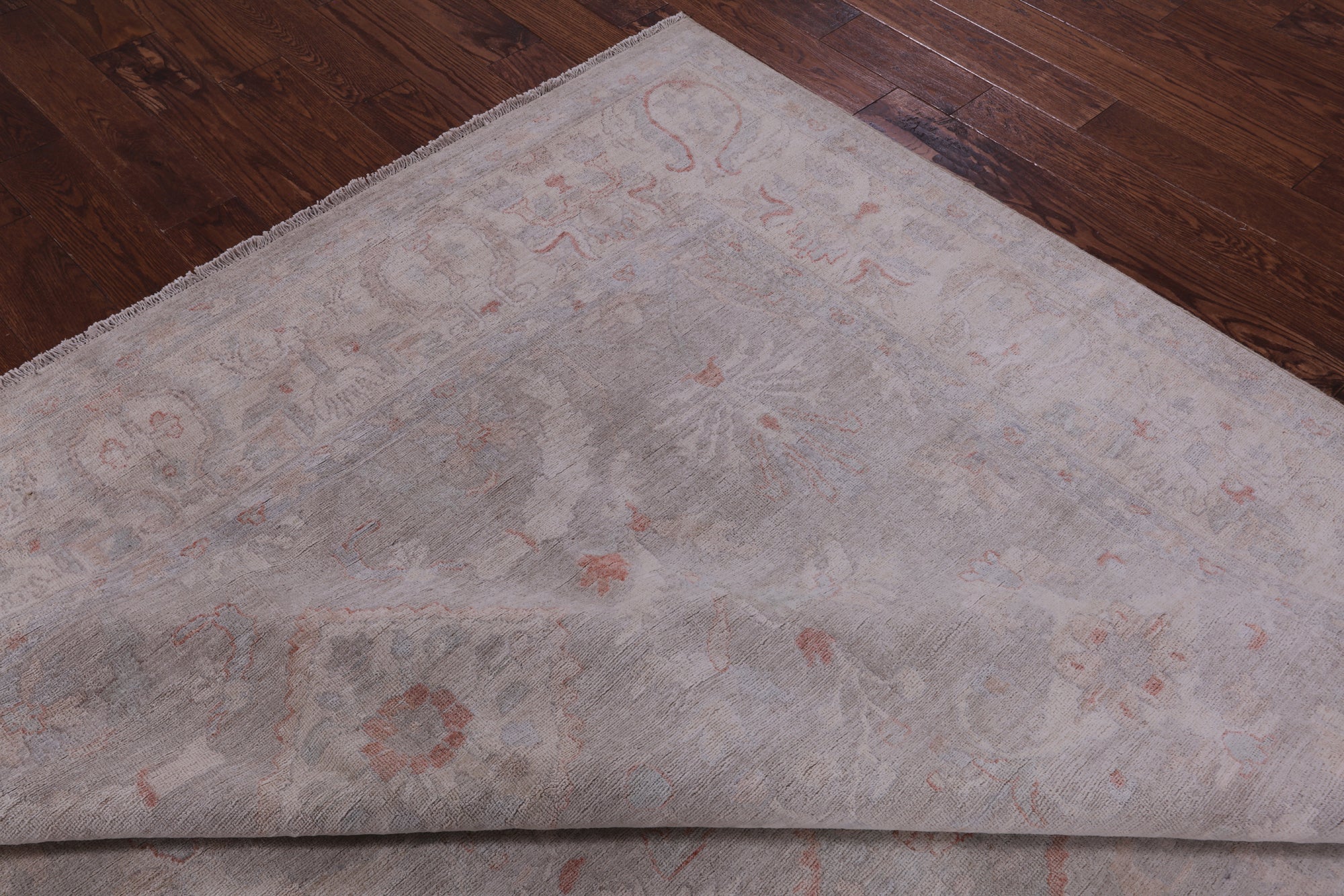Grey Turkish Oushak Handmade Wool Rug - 8' 2" X 9' 10" - Golden Nile