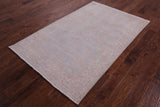 Turkish Oushak Hand Knotted Wool Rug - 4' 1" X 6' 3" - Golden Nile