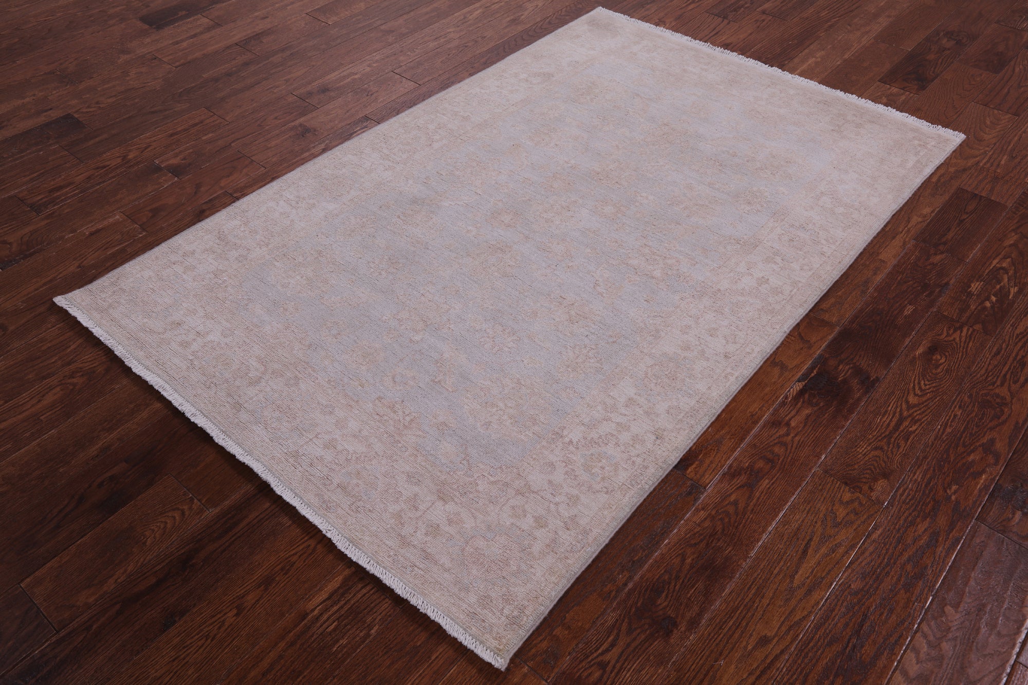Turkish Oushak Hand Knotted Wool Rug - 4' 1" X 6' 3" - Golden Nile