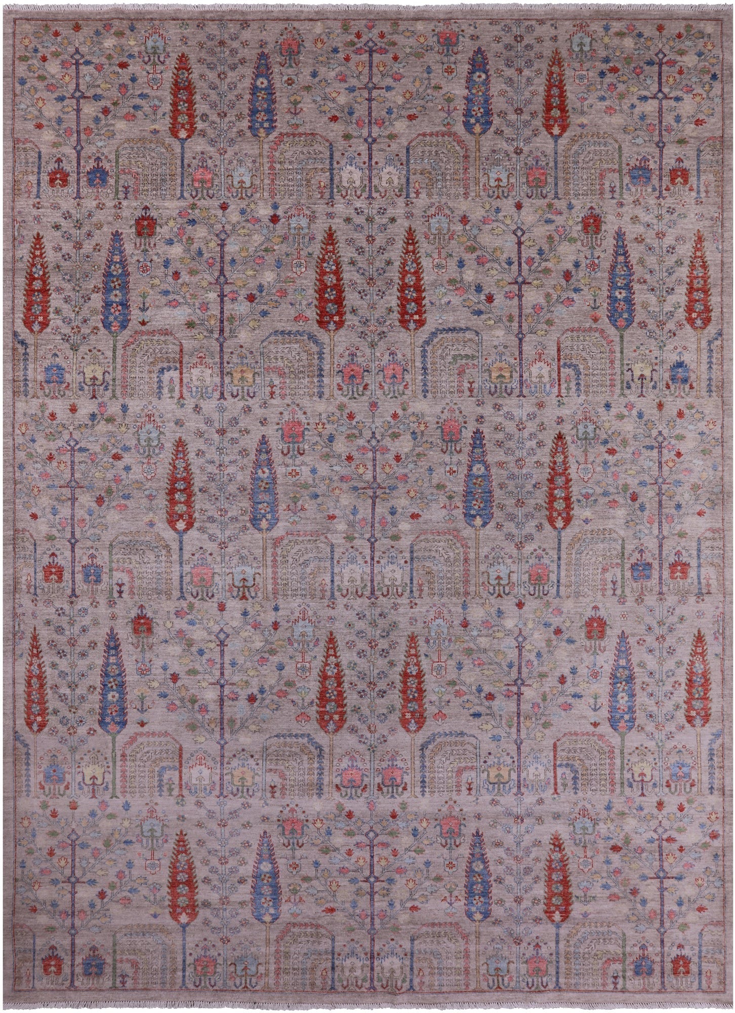 Persian Ziegler Hand Knotted Wool Rug - 10' 0" X 14' 1" - Golden Nile