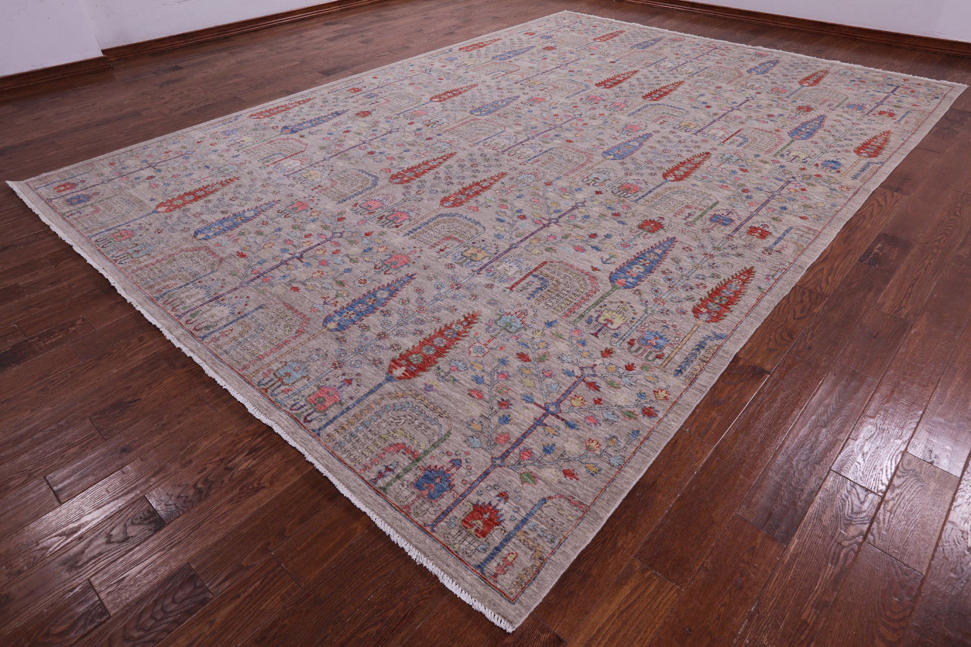 Persian Ziegler Hand Knotted Wool Rug - 10' 0" X 14' 1" - Golden Nile