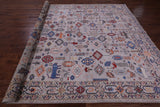 Ivory Persian Fine Serapi Hand Knotted Wool Rug - 8' 11" X 11' 9" - Golden Nile