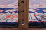 Blue Antiqued Pazyryk Historical Design Hand Knotted Wool Rug - 7' 11" X 9' 8" - Golden Nile