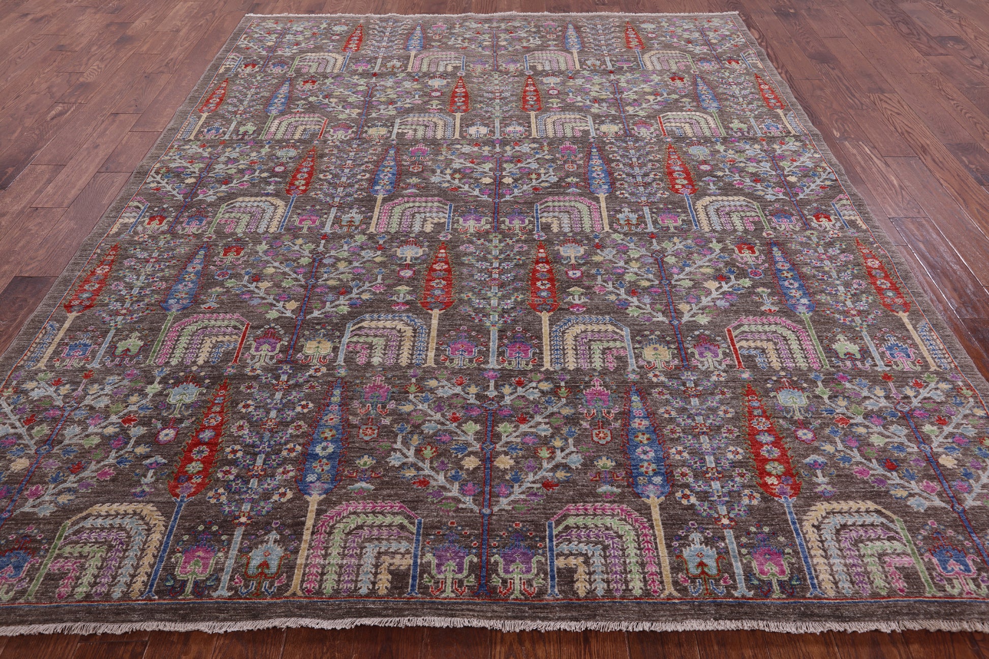 Persian Ziegler Hand Knotted Wool Rug - 8' 2" X 9' 9" - Golden Nile