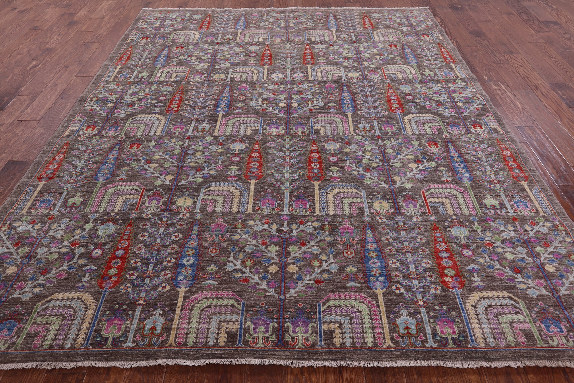 Persian Ziegler Hand Knotted Wool Rug - 8' 2" X 9' 9" - Golden Nile