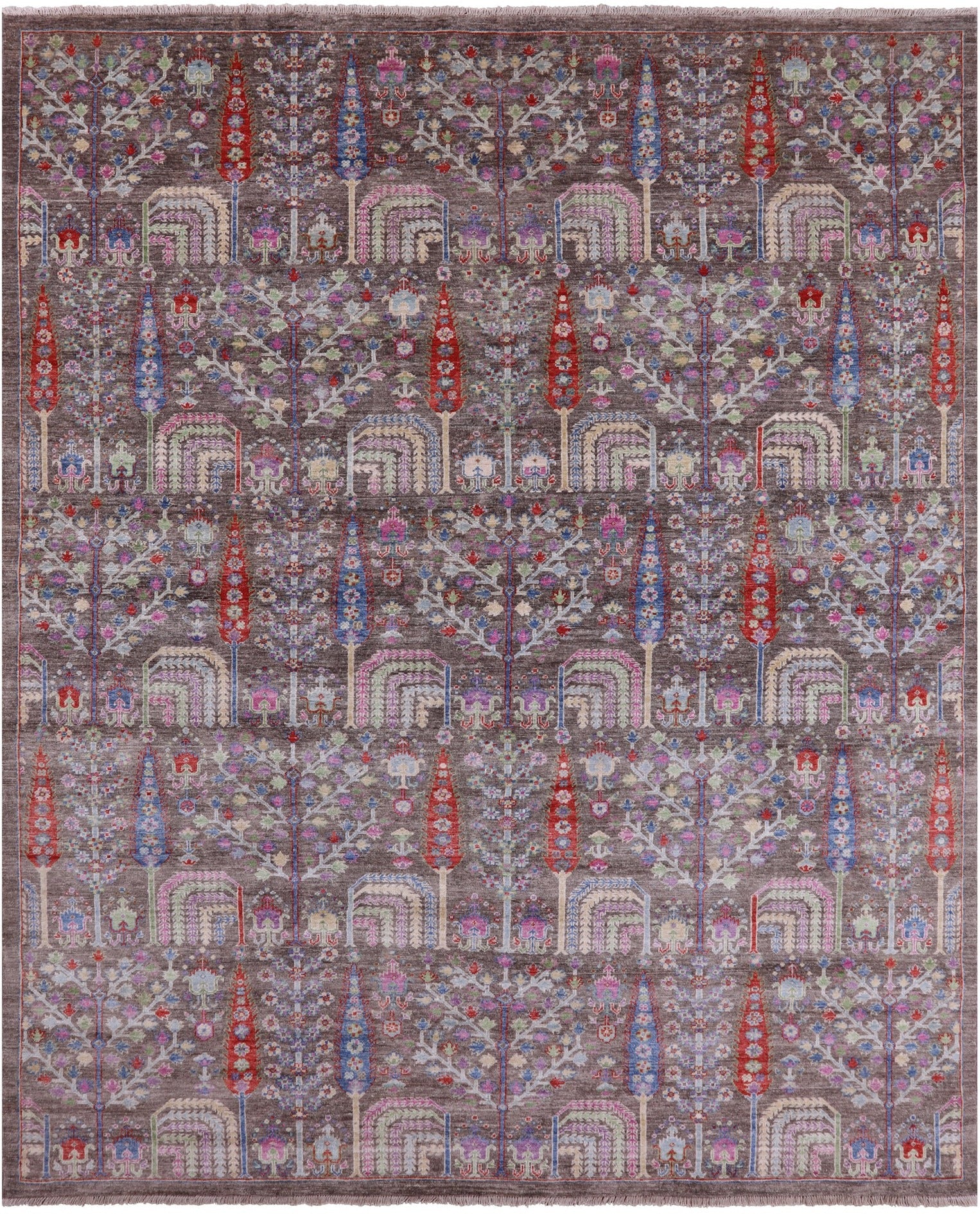 Persian Ziegler Hand Knotted Wool Rug - 8' 2" X 9' 9" - Golden Nile