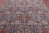Persian Ziegler Hand Knotted Wool Rug - 8' 2" X 9' 9" - Golden Nile