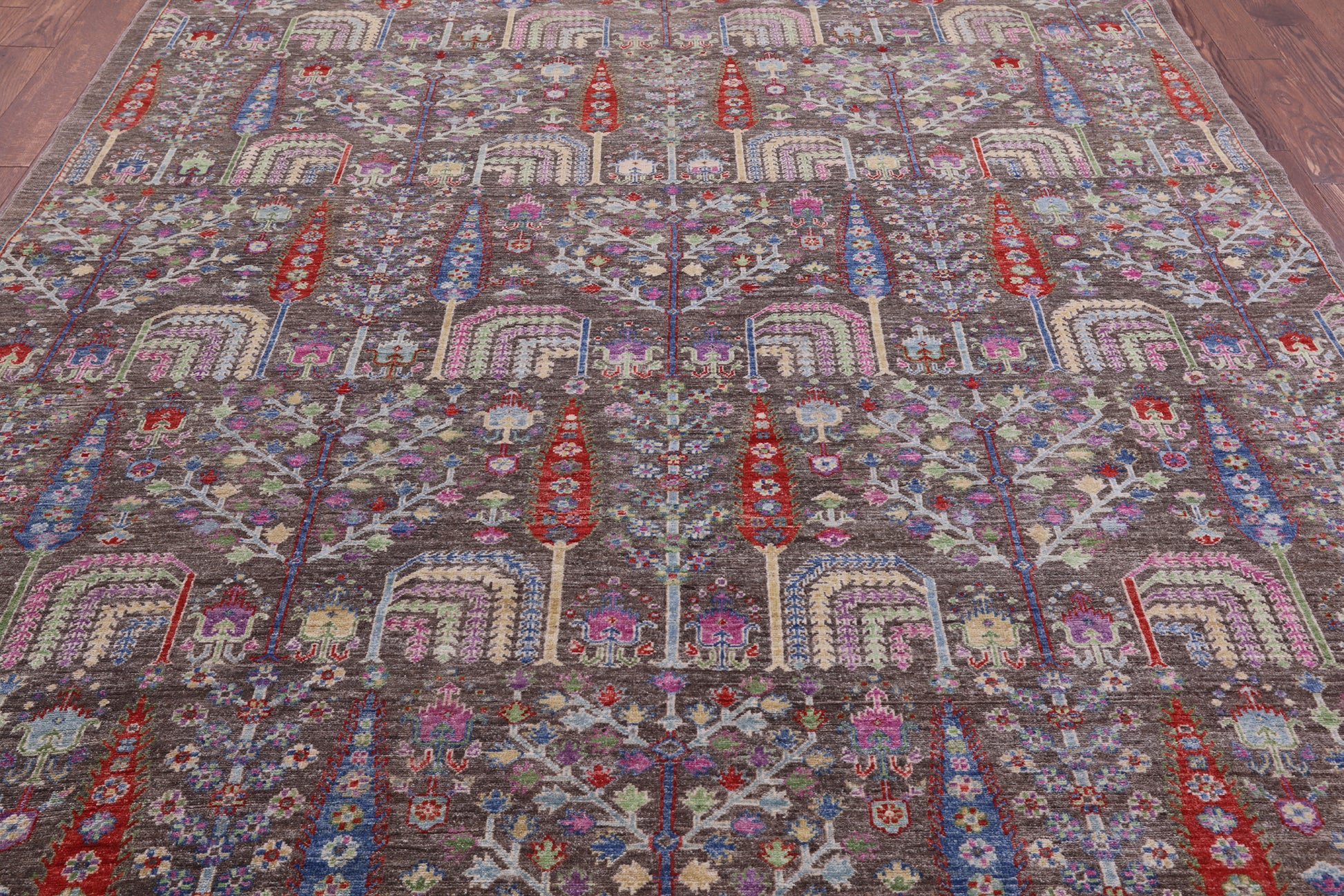 Persian Ziegler Hand Knotted Wool Rug - 8' 2" X 9' 9" - Golden Nile