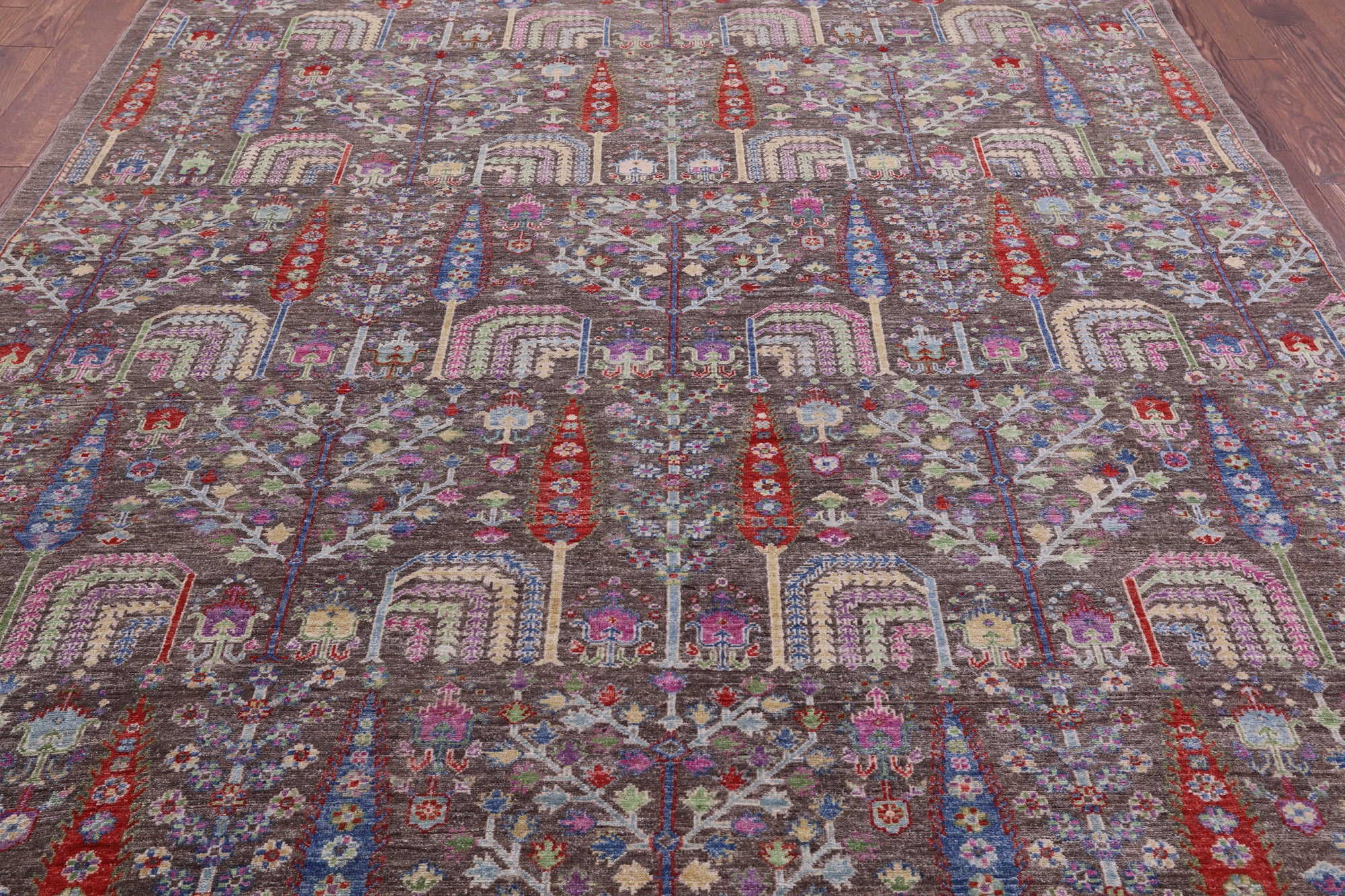 Persian Ziegler Hand Knotted Wool Rug - 8' 2" X 9' 9" - Golden Nile