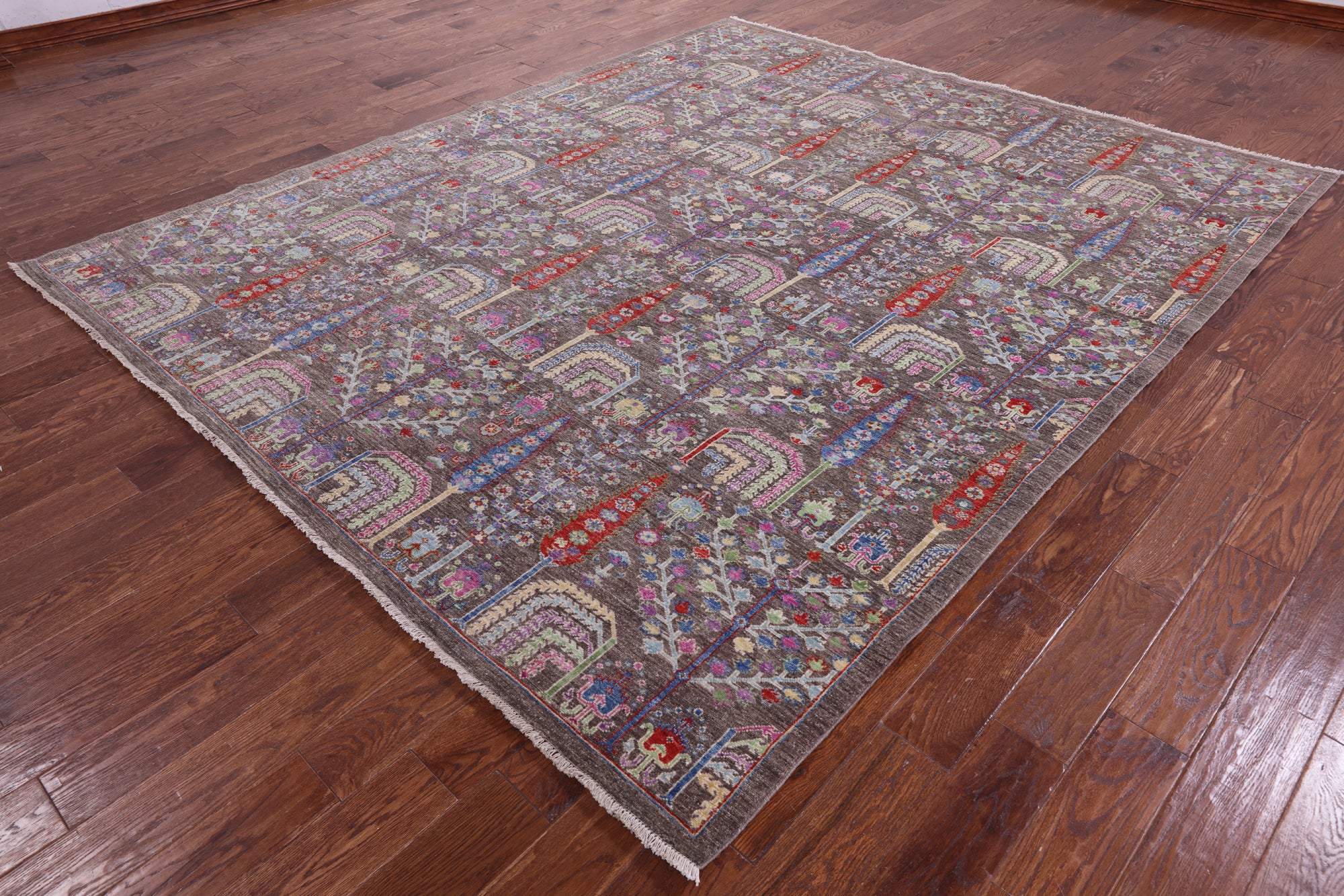 Persian Ziegler Hand Knotted Wool Rug - 8' 2" X 9' 9" - Golden Nile
