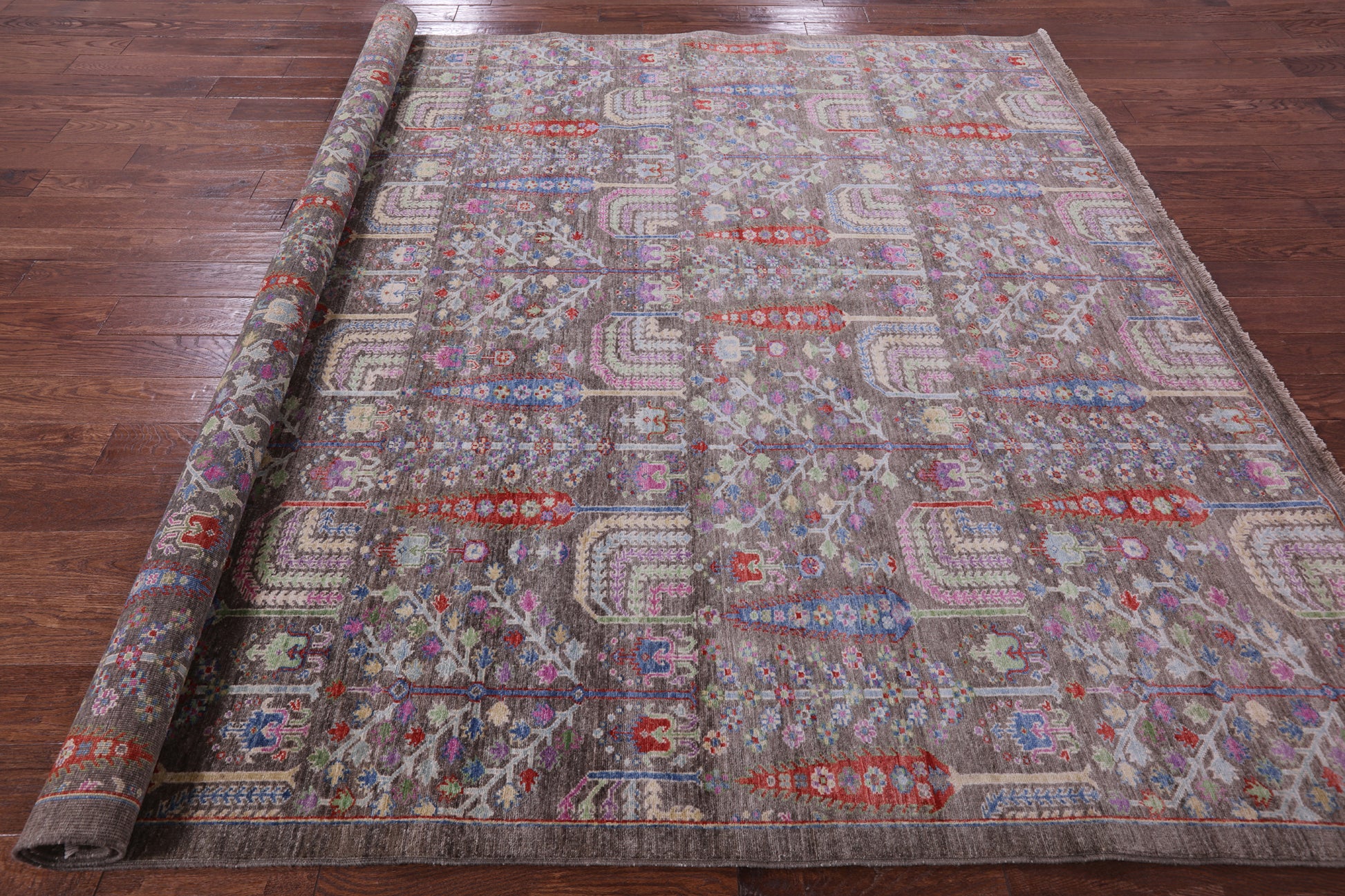 Persian Ziegler Hand Knotted Wool Rug - 8' 2" X 9' 9" - Golden Nile