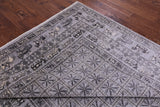 Grey Antiqued Pazyryk Historical Design Handmade Wool Rug - 7' 11" X 9' 11" - Golden Nile