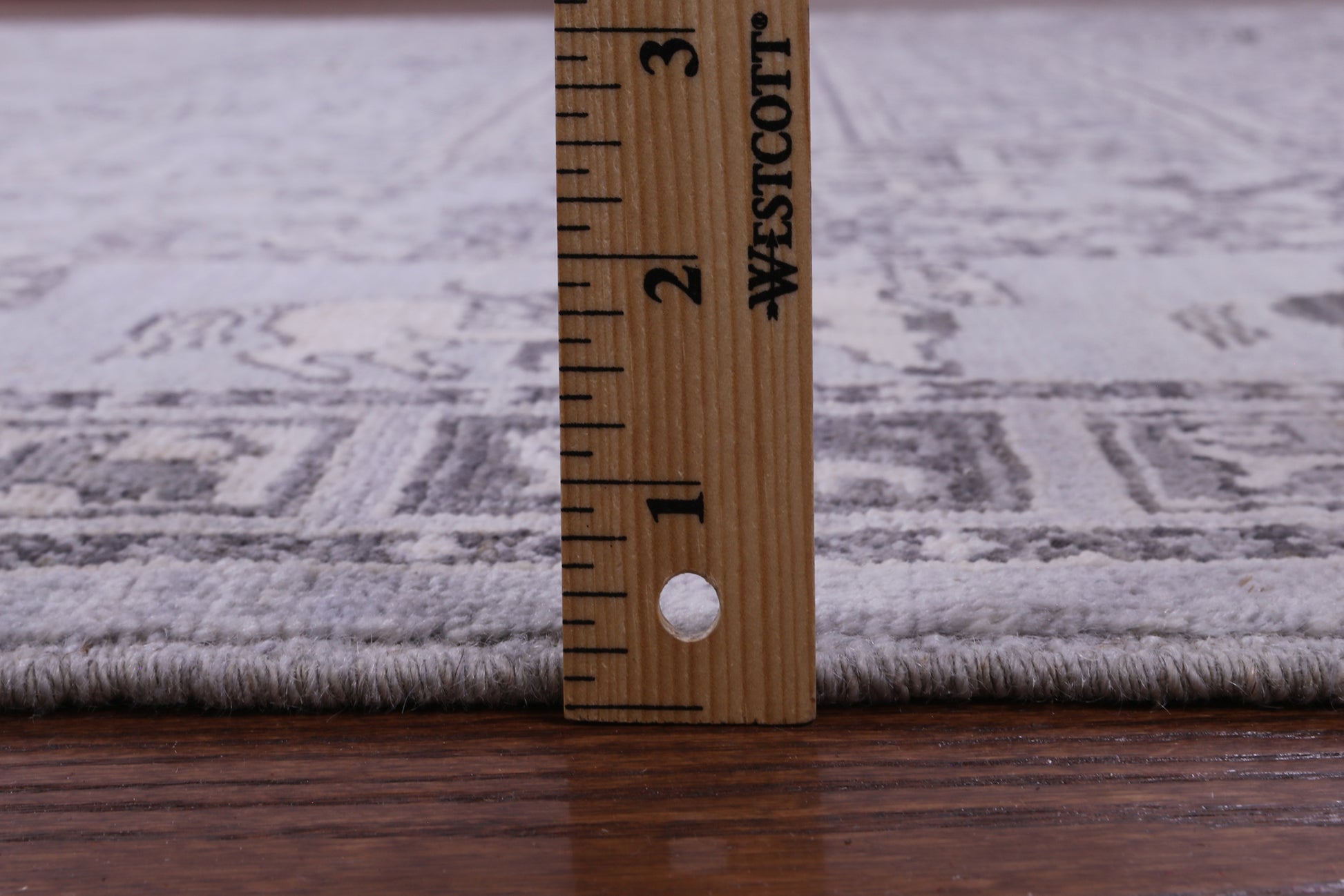 Grey Antiqued Pazyryk Historical Design Handmade Wool Rug - 7' 11" X 9' 11" - Golden Nile