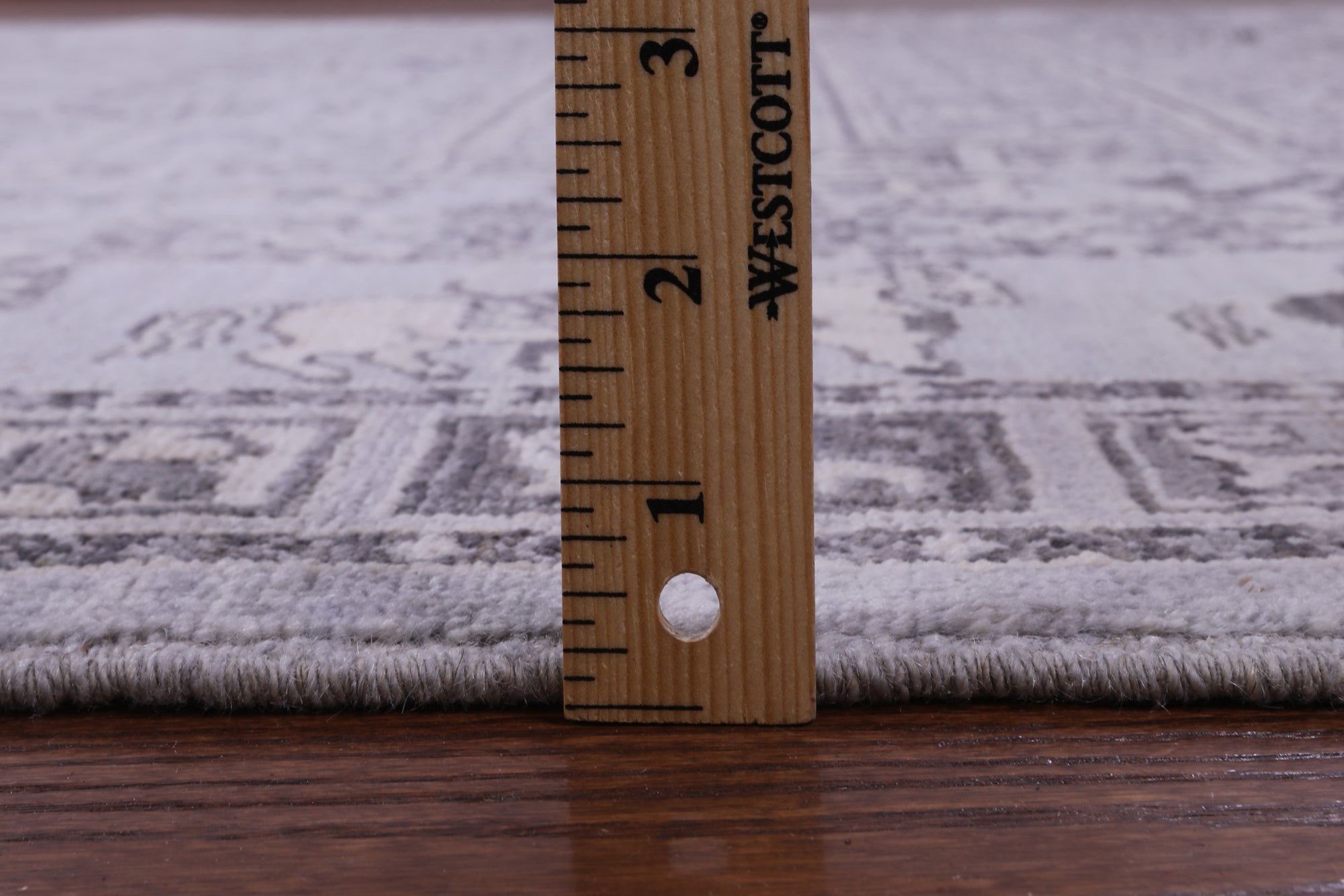 Grey Antiqued Pazyryk Historical Design Handmade Wool Rug - 7' 11" X 9' 11" - Golden Nile