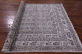 Grey Antiqued Pazyryk Historical Design Handmade Wool Rug - 6' 1" X 8' 10" - Golden Nile