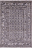 Grey Antiqued Pazyryk Historical Design Handmade Wool Rug - 6' 1" X 8' 10" - Golden Nile