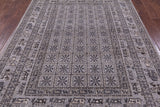 Grey Antiqued Pazyryk Historical Design Handmade Wool Rug - 6' 1" X 8' 10" - Golden Nile
