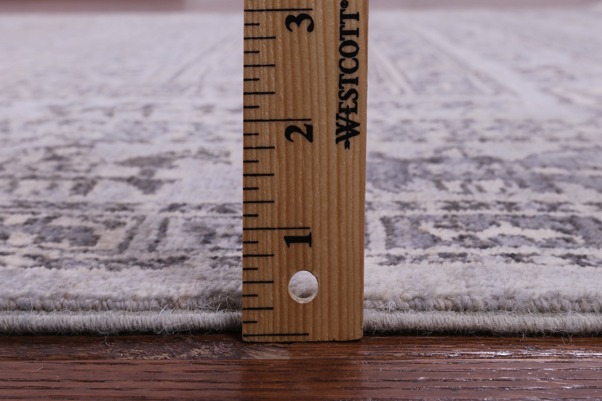Grey Antiqued Pazyryk Historical Design Handmade Wool Rug - 6' 1" X 8' 10" - Golden Nile