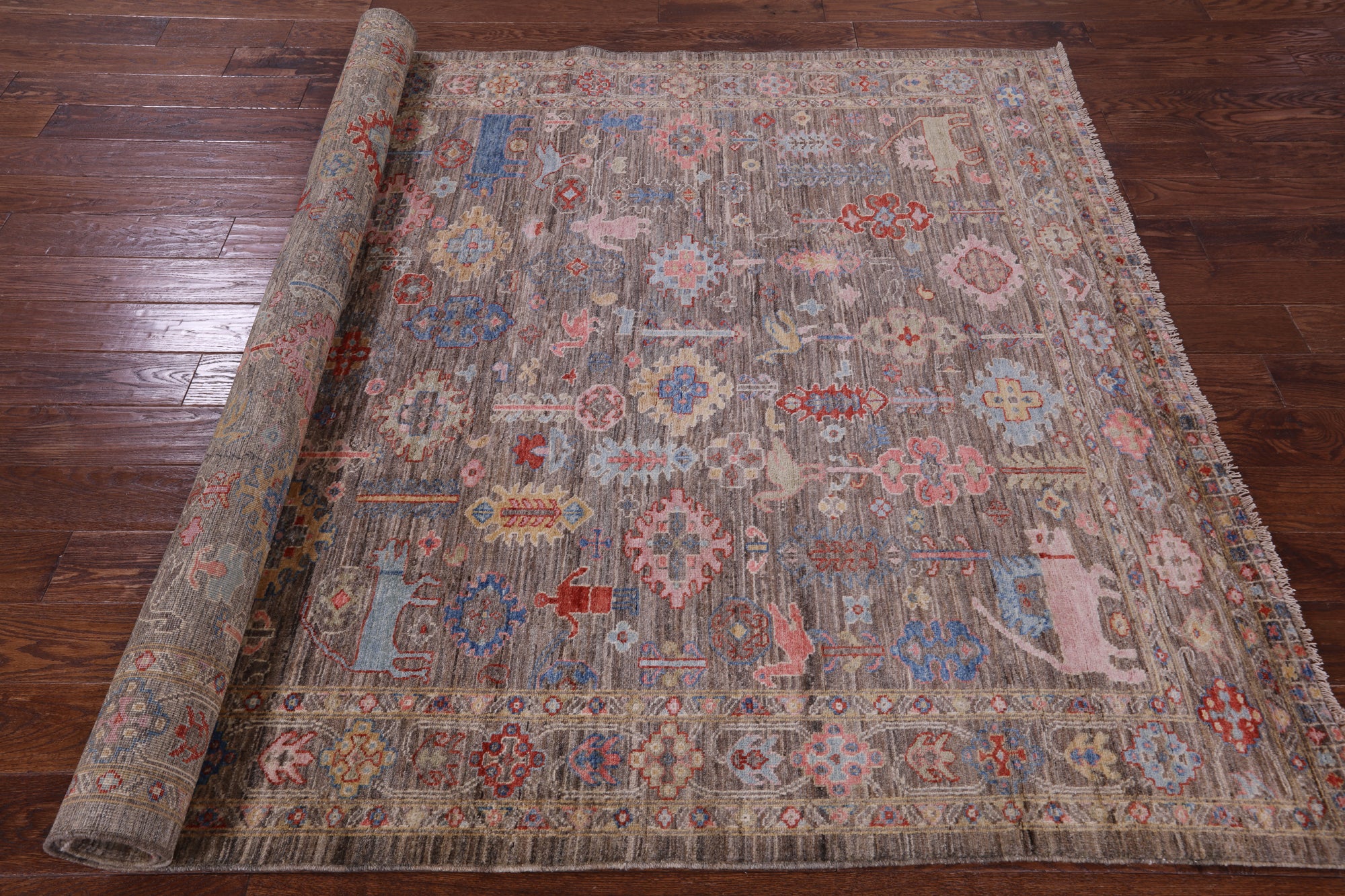 Persian Fine Serapi Hand Knotted Wool Rug - 6' 2" X 8' 9" - Golden Nile