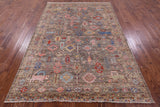 Persian Fine Serapi Hand Knotted Wool Rug - 6' 2" X 8' 9" - Golden Nile