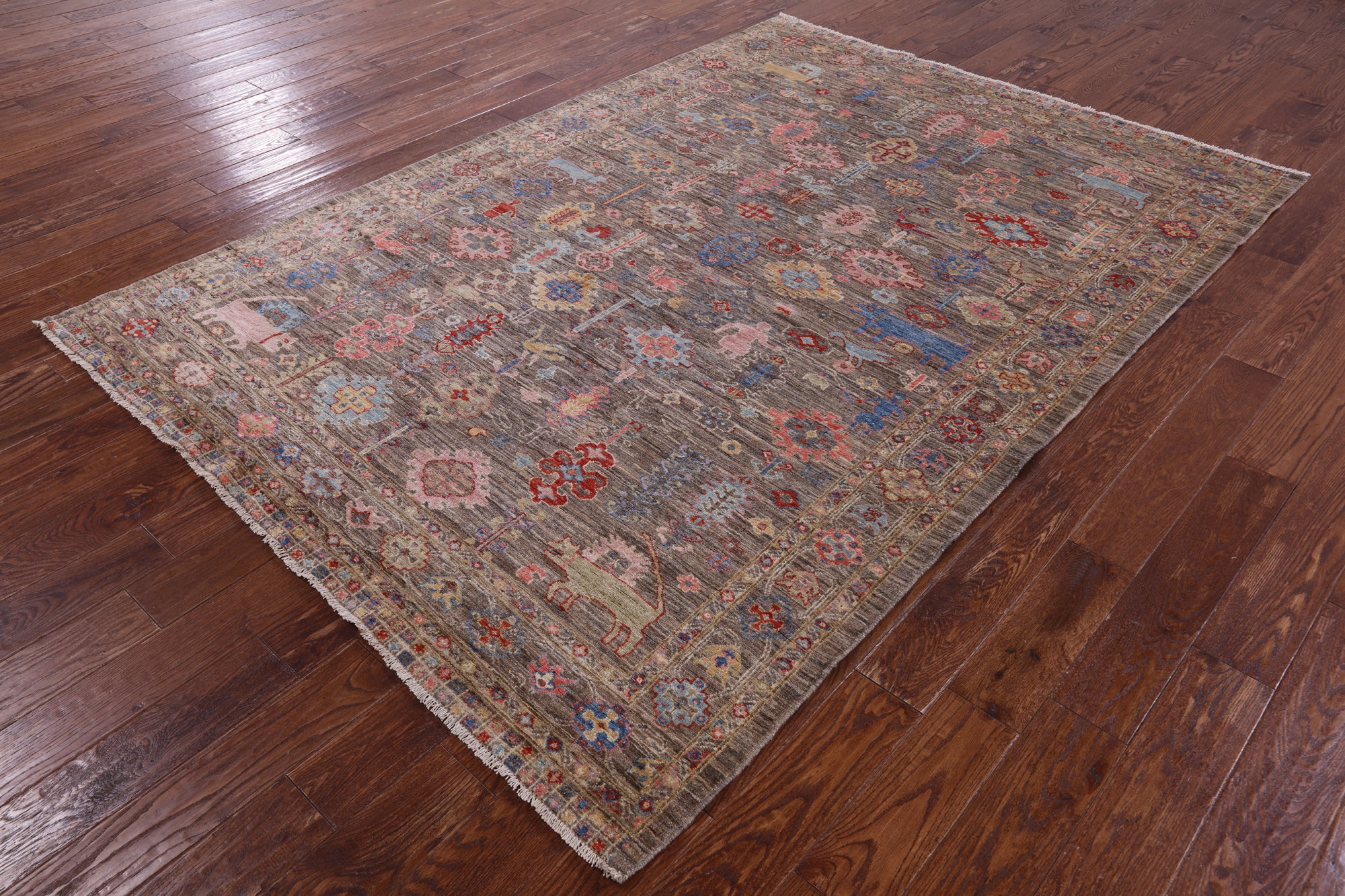Persian Fine Serapi Hand Knotted Wool Rug - 6' 2" X 8' 9" - Golden Nile