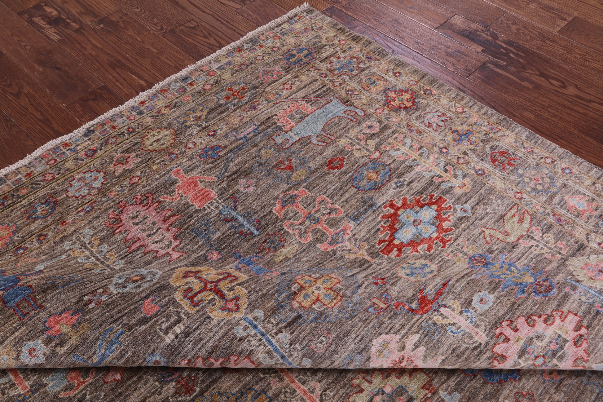 Persian Fine Serapi Hand Knotted Wool Rug - 6' 2" X 8' 9" - Golden Nile