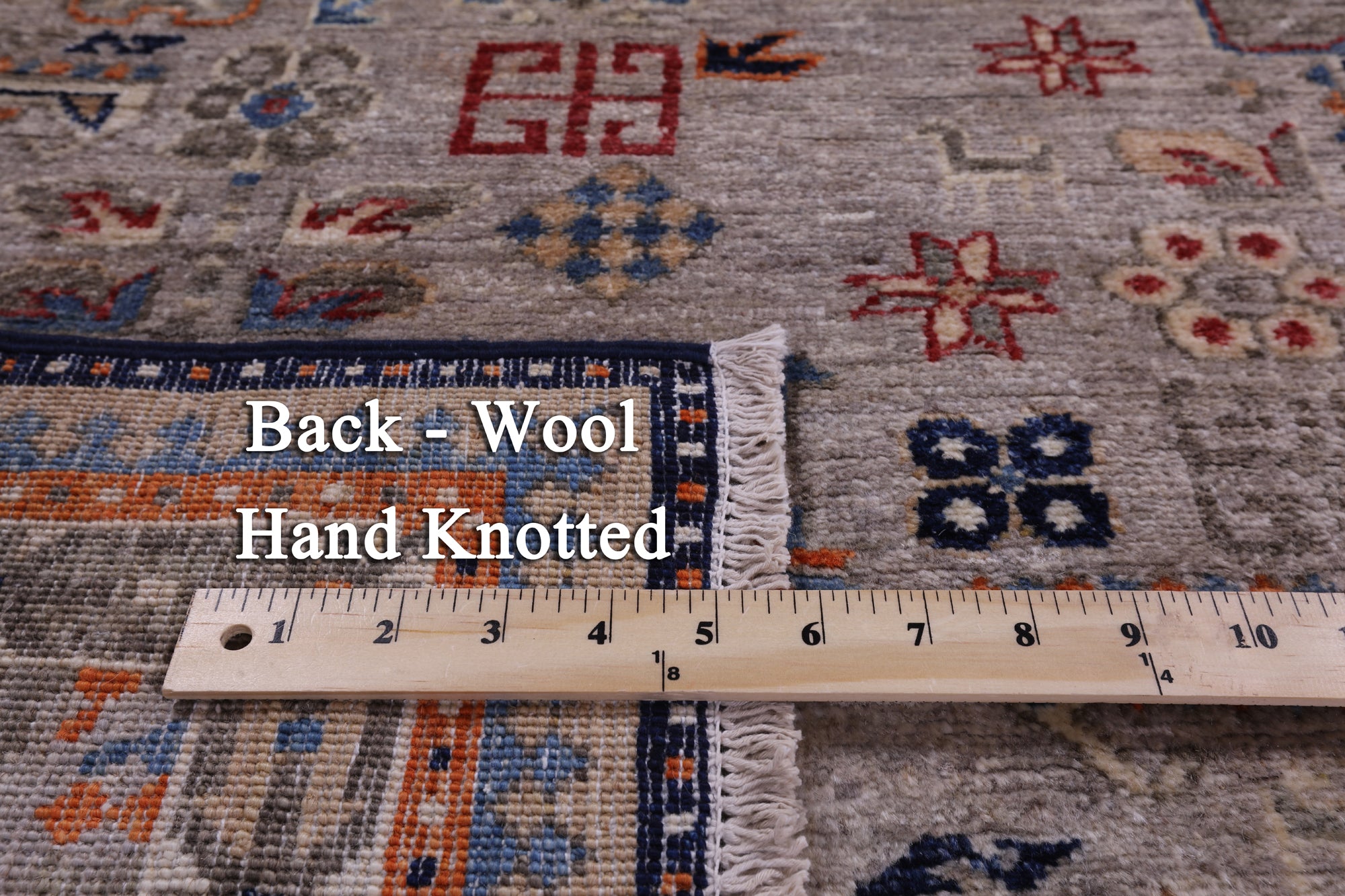 Tribal Persian Gabbeh Hand Knotted Wool Rug - 4' 11" X 6' 10" - Golden Nile