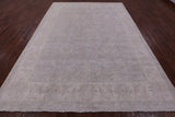Grey Turkish Oushak Hand Knotted Wool Rug - 8' 8" X 11' 9" - Golden Nile