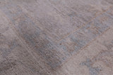 Grey Turkish Oushak Hand Knotted Wool Rug - 8' 8" X 11' 9" - Golden Nile