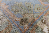Ivory Turkish Oushak Hand Knotted Wool Area Rug - 7' 11" X 9' 9" - Golden Nile